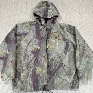 Vtg Woolrich Jacket Mens L Olive Realtree Hardwoods Camo Stormseal Brushed